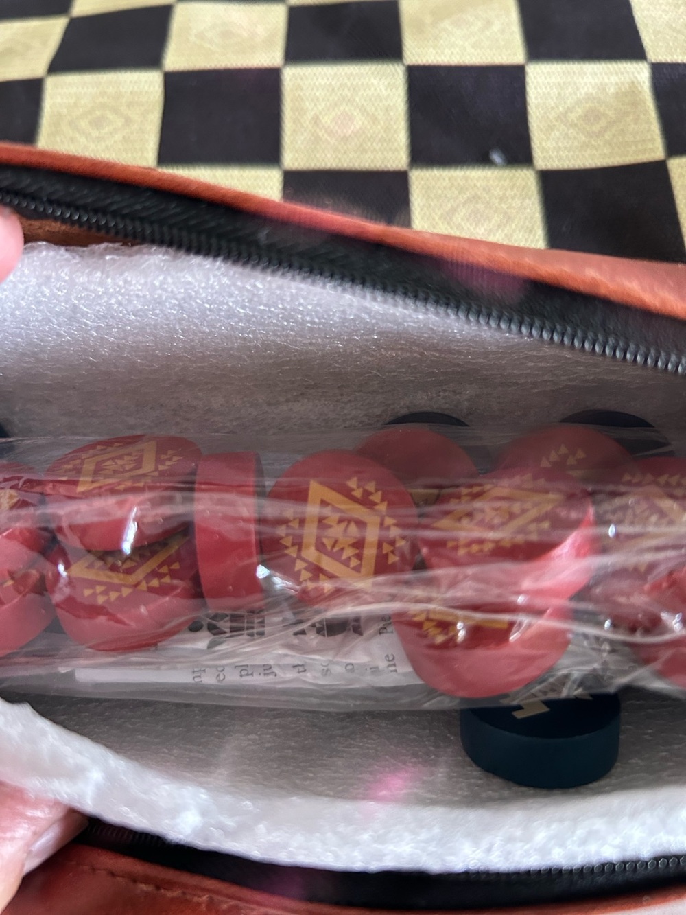 Pendleton Travel Chess & Checkers roll up game. New Unused - Picture 4 of 8